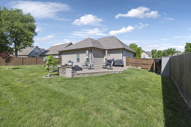589 Smoky Mountains Dr, Gallatin, TN 37066 - back of house with a patio and a shingled roof
