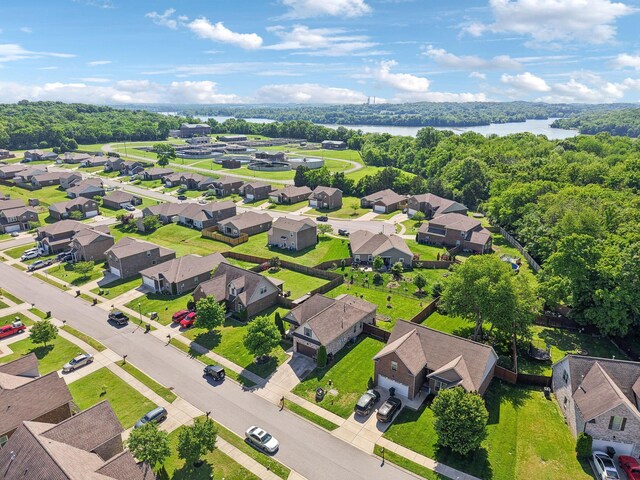 589 Smoky Mountains Dr, Gallatin, TN 37066 - aerial perspective of suburban area with a nearby body of water