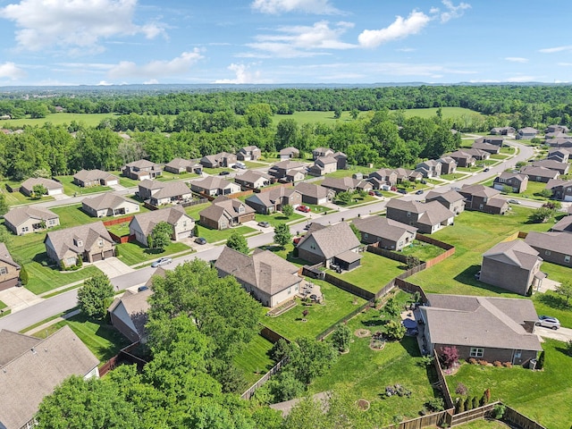 589 Smoky Mountains Dr, Gallatin, TN 37066 - aerial perspective of suburban area featuring a heavily wooded area