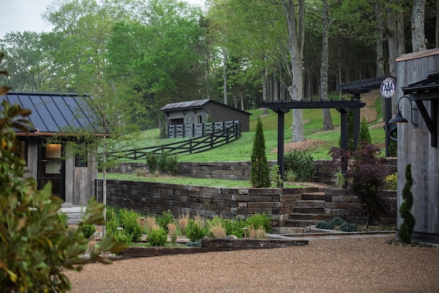 5564 Wilkins Branch Rd, Franklin, TN 37064 - view of yard with an outdoor structure