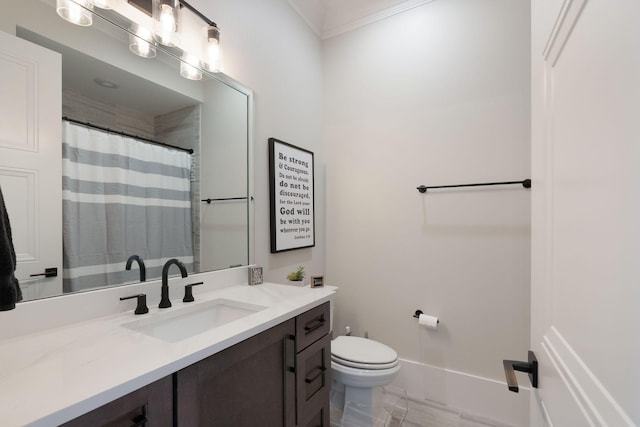 1461 Witherspoon Dr, Brentwood, TN 37027 - bathroom featuring toilet, vanity, and a shower with curtain