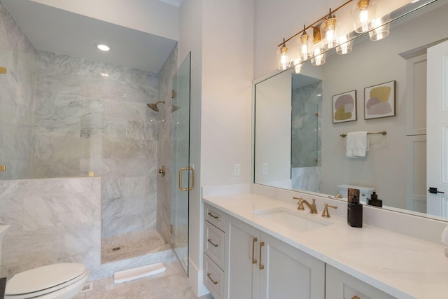 1461 Witherspoon Dr, Brentwood, TN 37027 - full bath with a stall shower, toilet, and vanity