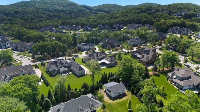 1461 Witherspoon Dr, Brentwood, TN 37027 - view of property location with nearby suburban area, a heavily wooded area, and a mountain backdrop
