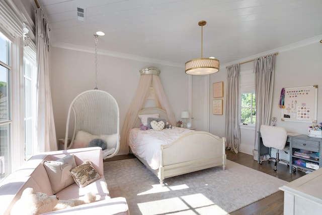1461 Witherspoon Dr, Brentwood, TN 37027 - bedroom featuring crown molding and wood finished floors