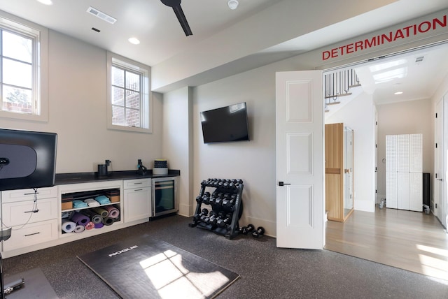 1461 Witherspoon Dr, Brentwood, TN 37027 - workout area with recessed lighting