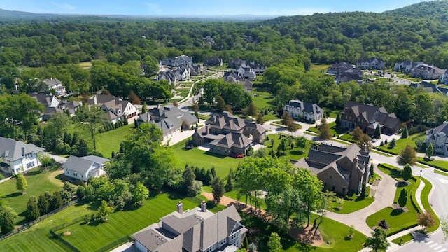 1461 Witherspoon Dr, Brentwood, TN 37027 - aerial view of residential area with a heavily wooded area