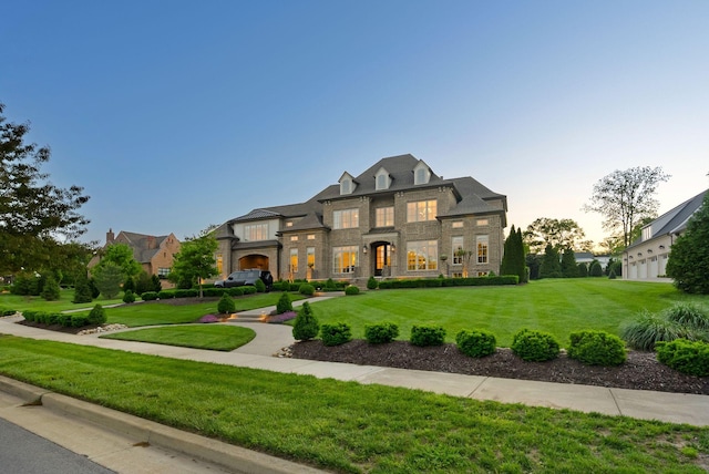 1461 Witherspoon Dr, Brentwood, TN 37027 - french provincial home with stone siding and a front lawn