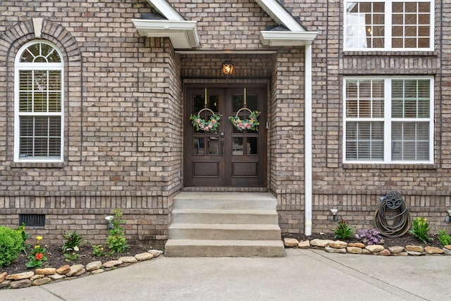 3031 Trice Pl, Lebanon, TN 37087 - property entrance featuring french doors and brick siding