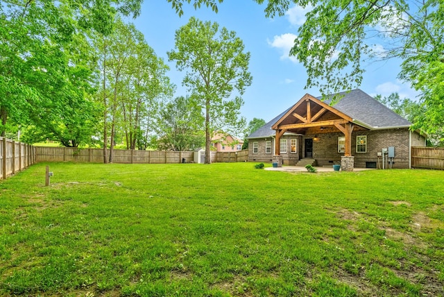 3031 Trice Pl, Lebanon, TN 37087 - view of yard with a patio area, a storage unit, and an outbuilding