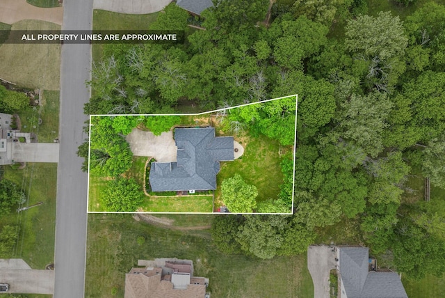 3031 Trice Pl, Lebanon, TN 37087 - aerial view of property and surrounding area with property parcel outlined