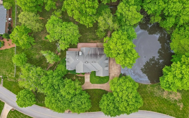 view from above of property