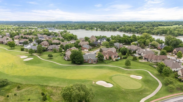 1115 Rossifer Ct, Gallatin, TN 37066 - aerial view of residential area with a large body of water and a golf club