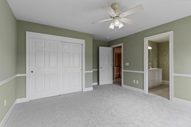 1115 Rossifer Ct, Gallatin, TN 37066 - unfurnished bedroom featuring carpet floors, a closet, baseboards, and ensuite bathroom