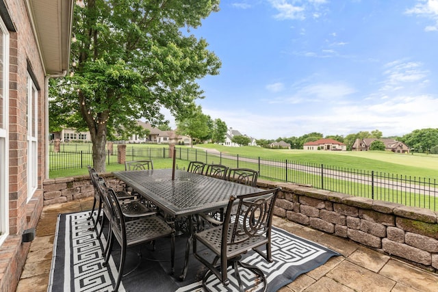 1115 Rossifer Ct, Gallatin, TN 37066 - view of patio / terrace with outdoor dining space and golf course view