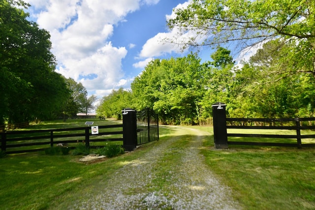 view of dirt / gravel road