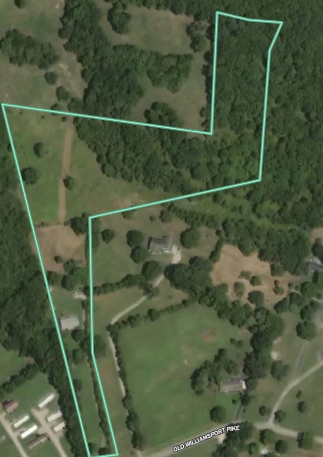 map / location with property parcel outlined