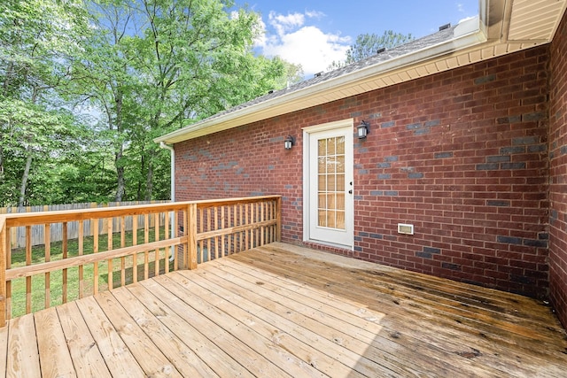 1165 Short Springs Rd, Tullahoma, TN 37388 - wooden deck with a fenced backyard