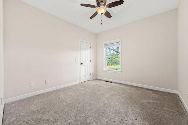 1165 Short Springs Rd, Tullahoma, TN 37388 - unfurnished room with baseboards, carpet floors, and ceiling fan
