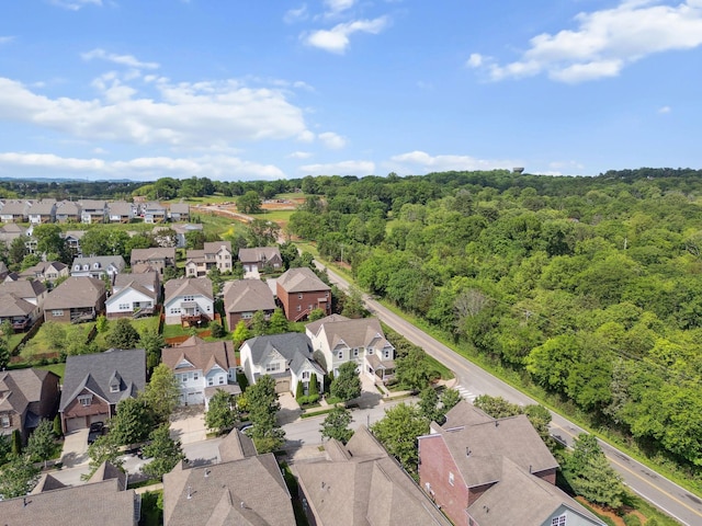 1000 Swanson Ln, Franklin, TN 37064 - aerial perspective of suburban area with a heavily wooded area