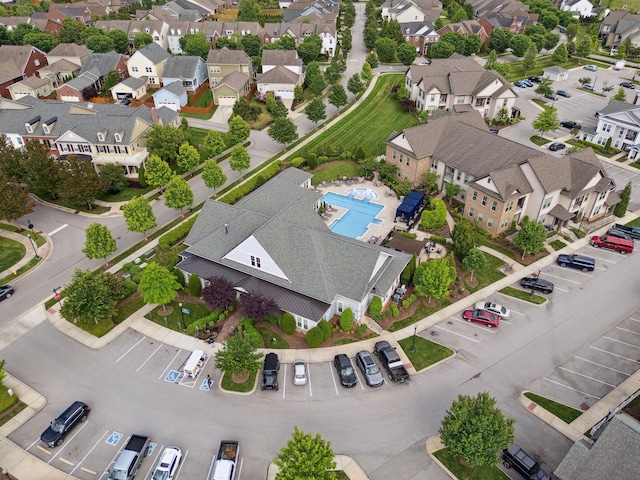 1000 Swanson Ln, Franklin, TN 37064 - aerial perspective of suburban area with a pool