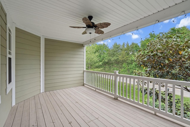 1000 Swanson Ln, Franklin, TN 37064 - wooden terrace with a ceiling fan
