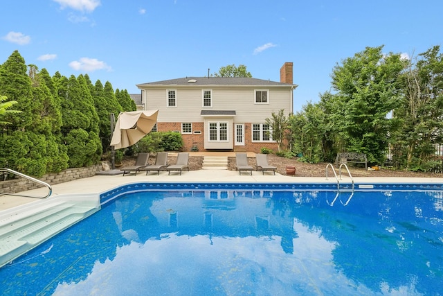 410 Springhouse Ct, Franklin, TN 37067 - outdoor pool featuring a patio and entry steps