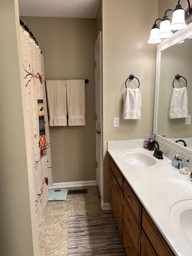1224 Whiteside Hill Rd, Wartrace, TN 37183 - bathroom featuring double vanity and baseboards