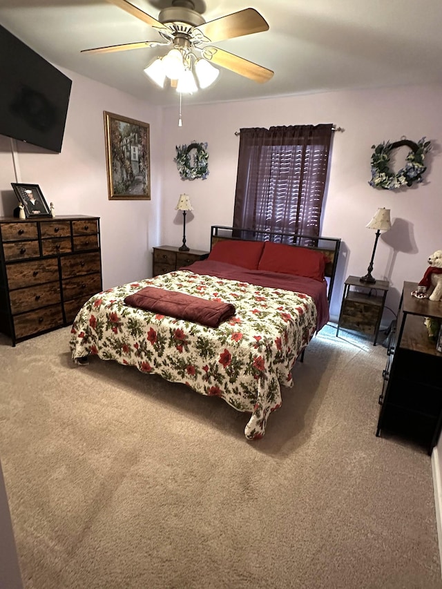 1224 Whiteside Hill Rd, Wartrace, TN 37183 - carpeted bedroom featuring ceiling fan