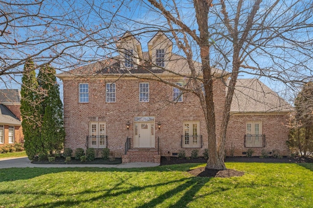 1413 Bradberry Dr, Murfreesboro, TN 37130 - view of front of house featuring a front yard, entry steps, and brick siding