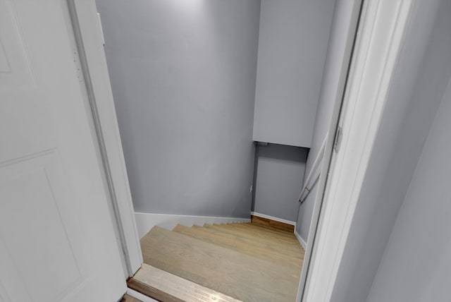 1493 Mcclardy Rd, Clarksville, TN 37042 - stairs featuring wood finished floors
