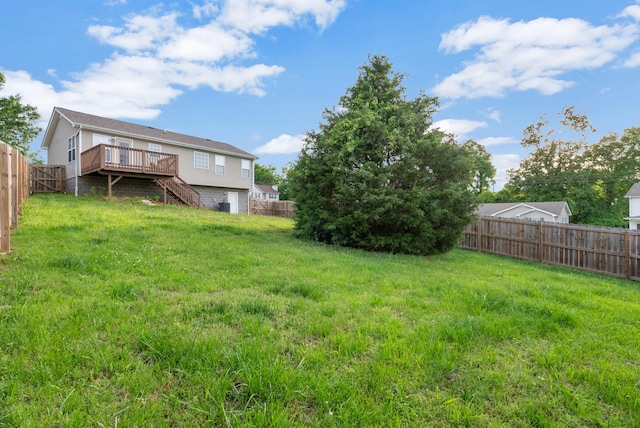 1493 Mcclardy Rd, Clarksville, TN 37042 - view of yard featuring stairs and a wooden deck
