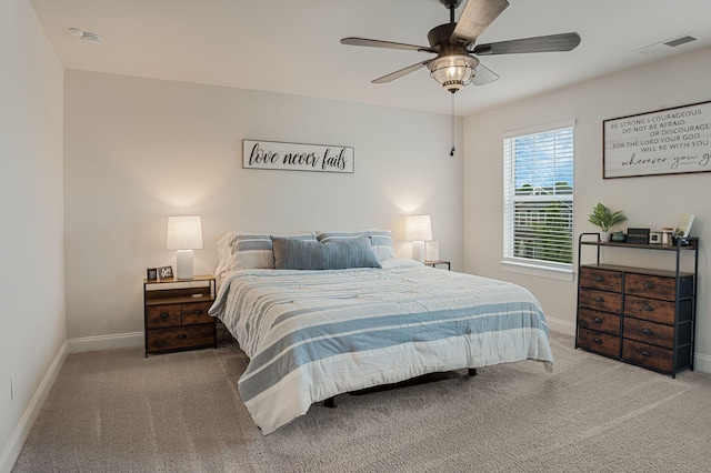 654 Taylor Bend Rd, Columbia, TN 38401 - carpeted bedroom with baseboards and ceiling fan