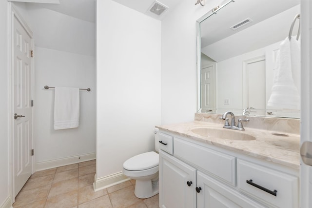 5417 Cavendish Dr, Murfreesboro, TN 37128 - bathroom with toilet, vanity, baseboards, and tile patterned flooring