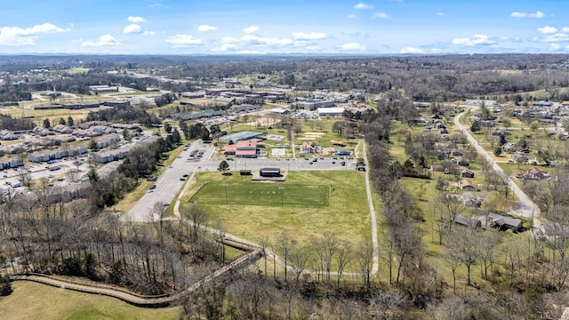 aerial view of property's location