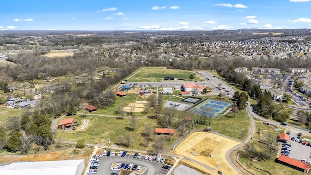 aerial view of property's location