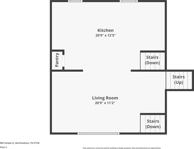 906 Temple Ct, Murfreesboro, TN 37130 - home floor plan