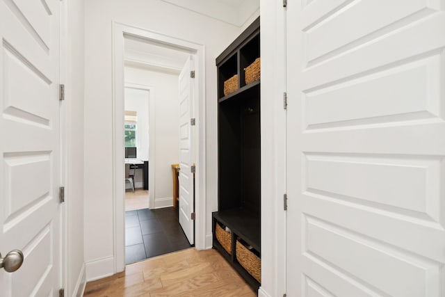 7214 Neills Branch Dr, College Grove, TN 37046 - mudroom with light wood-style flooring