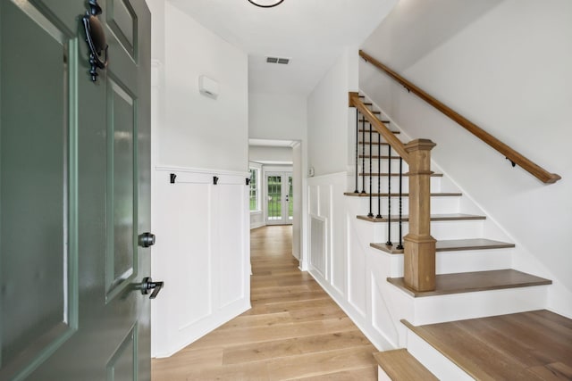 503 Mable Mason Cv, La Vergne, TN 37086 - foyer entrance featuring light wood-style floors and stairway