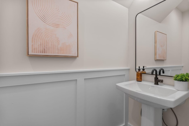 bathroom with a sink