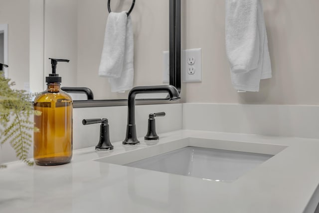 bathroom view of a sink