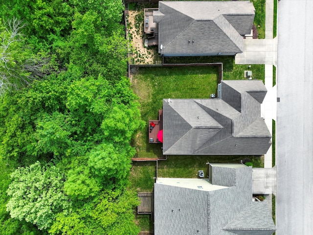 view from above of property
