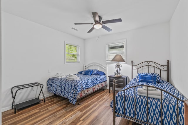 237 Windsor Ct, Spring City, TN 37381 - bedroom with wood finished floors, ceiling fan, and baseboards