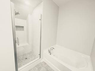 2303 Dewey Dr, Spring Hill, TN 37174 - bathroom with a shower stall, a bath, and tile patterned flooring