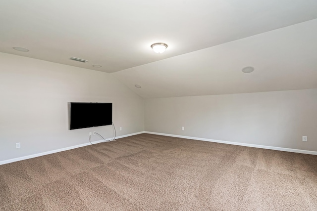 2303 Dewey Dr, Spring Hill, TN 37174 - bonus room with lofted ceiling, carpet, and baseboards