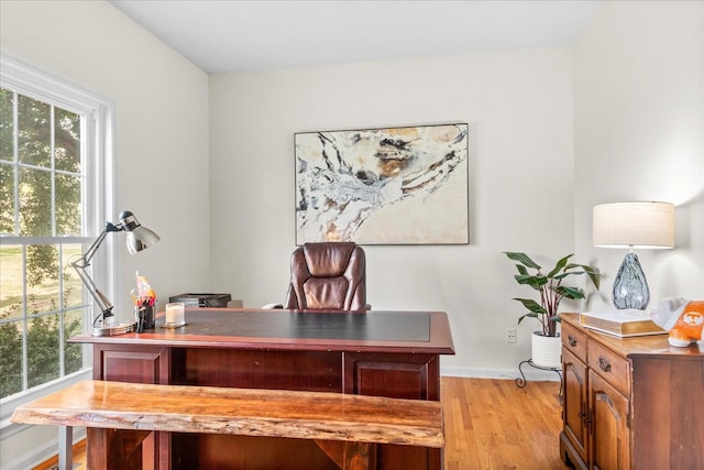 2025 Lewisburg Pike, Franklin, TN 37064 - office area featuring plenty of natural light, light wood-type flooring, and baseboards