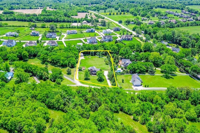 2025 Lewisburg Pike, Franklin, TN 37064 - aerial view of property's location featuring property boundaries highlighted