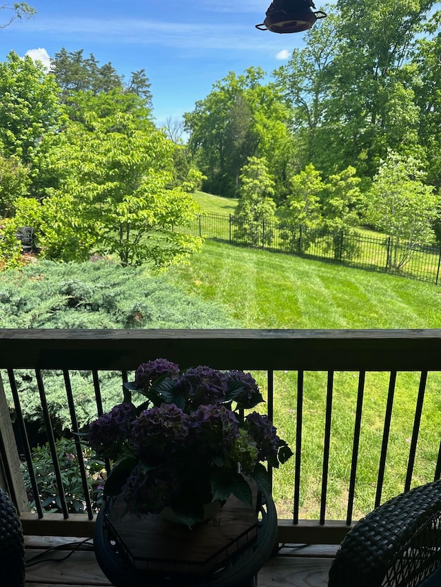 view of balcony