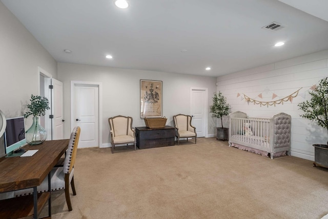 6752 Falls Ridge Ln, College Grove, TN 37046 - bedroom with light colored carpet and recessed lighting