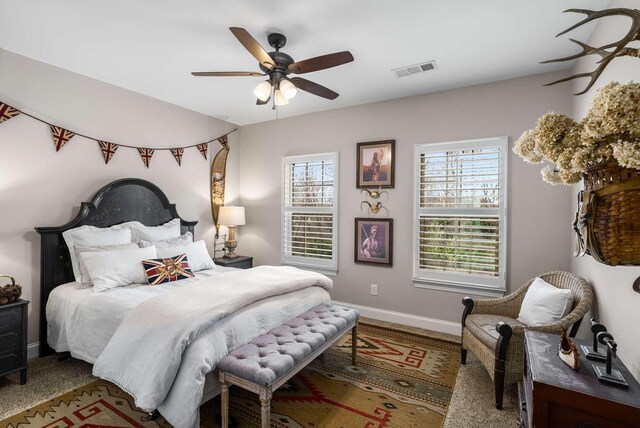 6752 Falls Ridge Ln, College Grove, TN 37046 - bedroom featuring baseboards and a ceiling fan