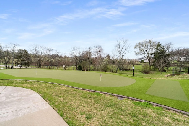 6752 Falls Ridge Ln, College Grove, TN 37046 - view of community with a putting green and a yard